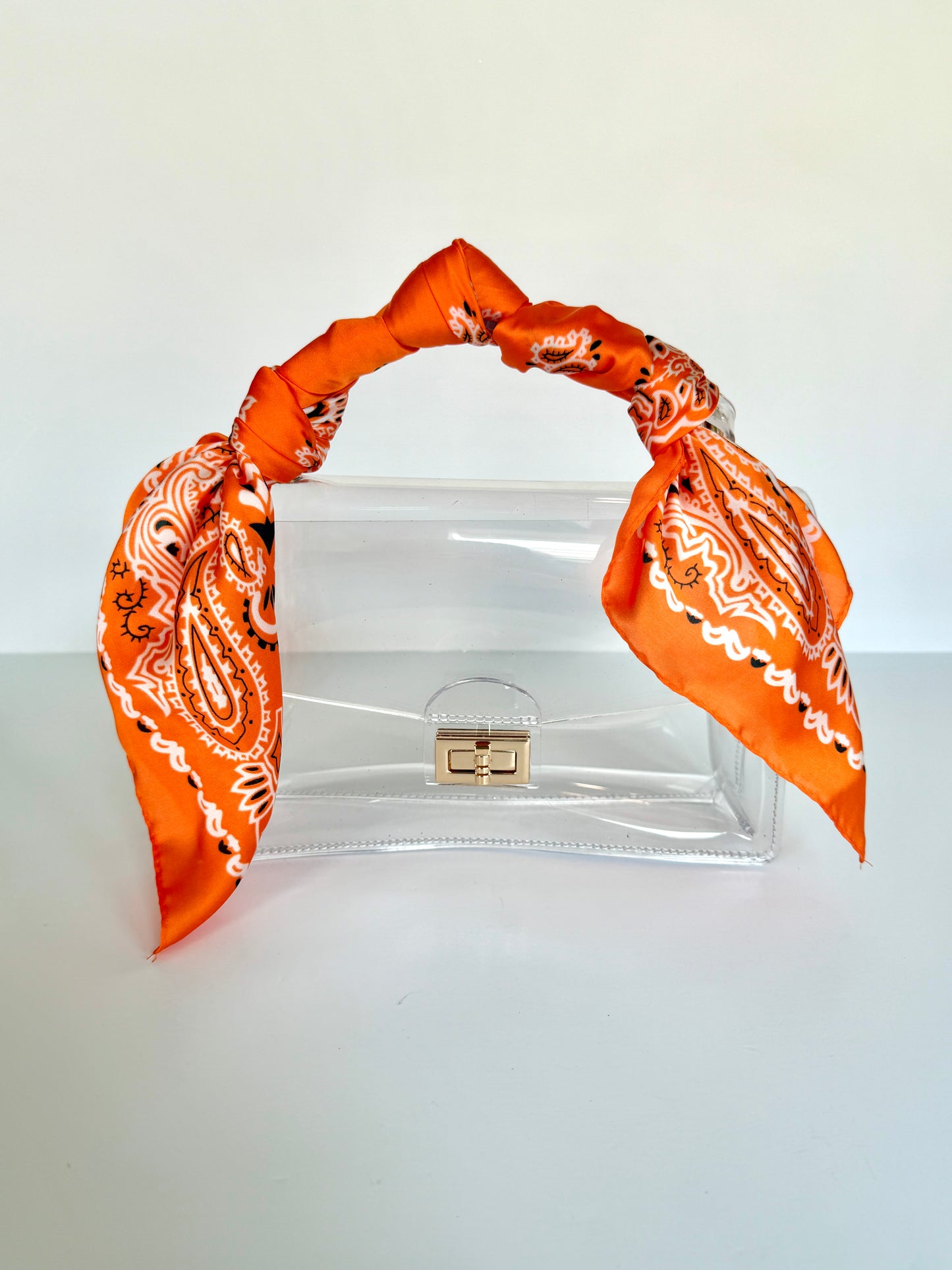Orange Bandana Scarf