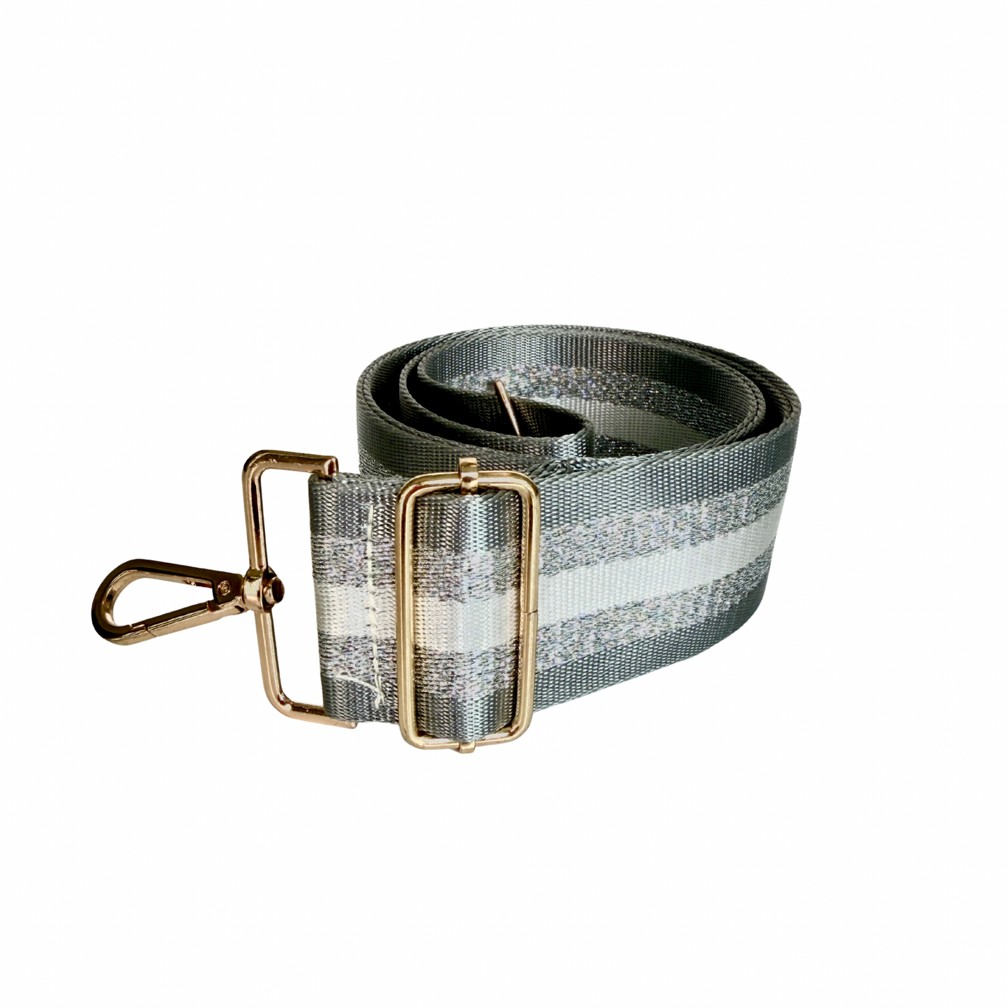 Silver Stripe Canvas Strap
