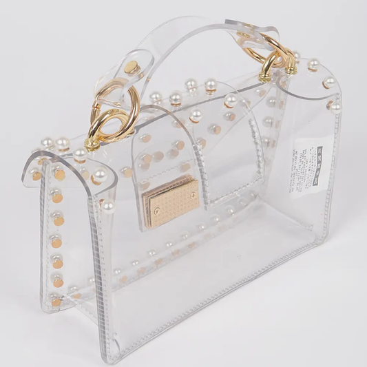 Clear Stadium Bag - Pearl