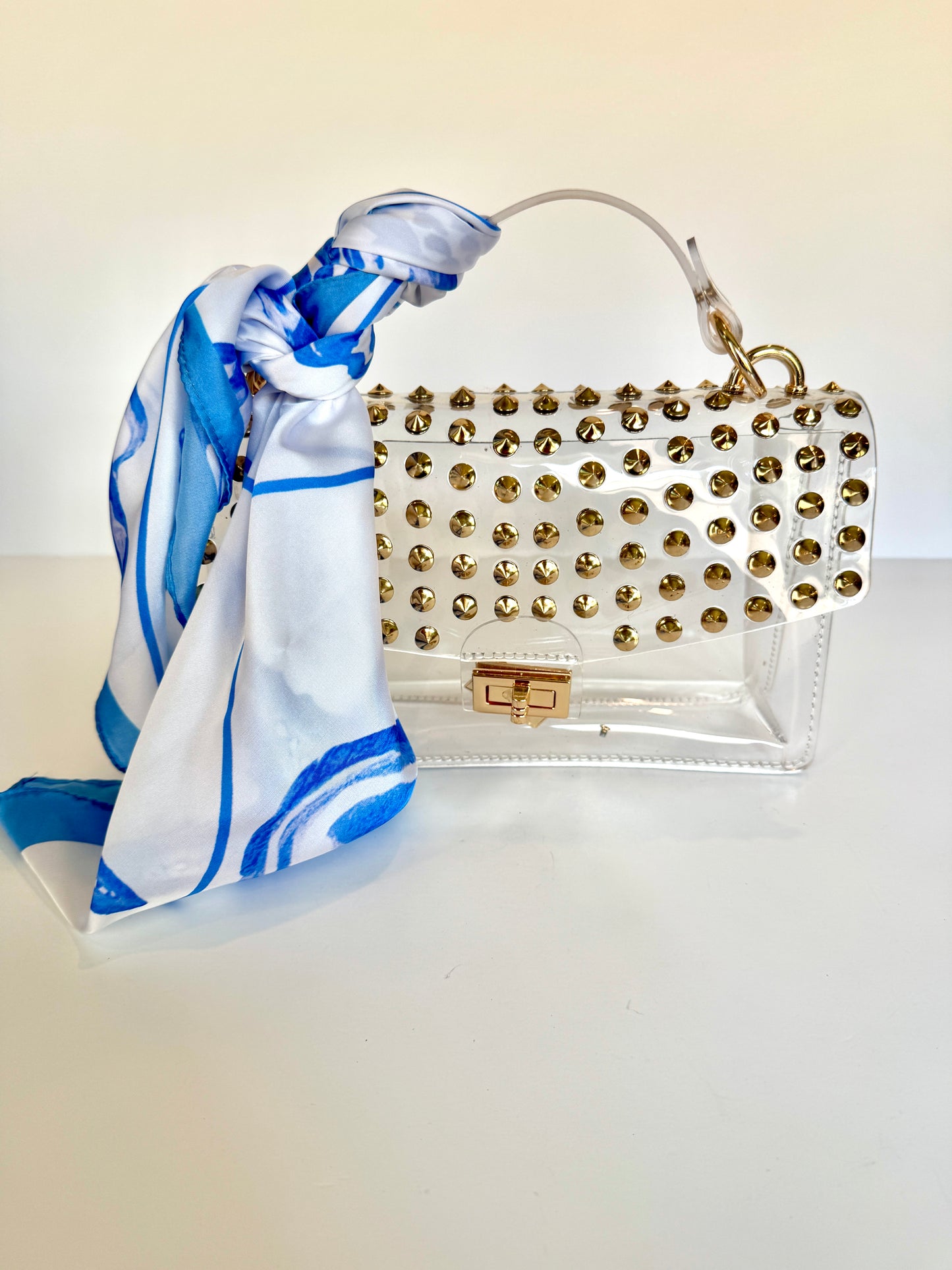 Blue Seashell Scarf