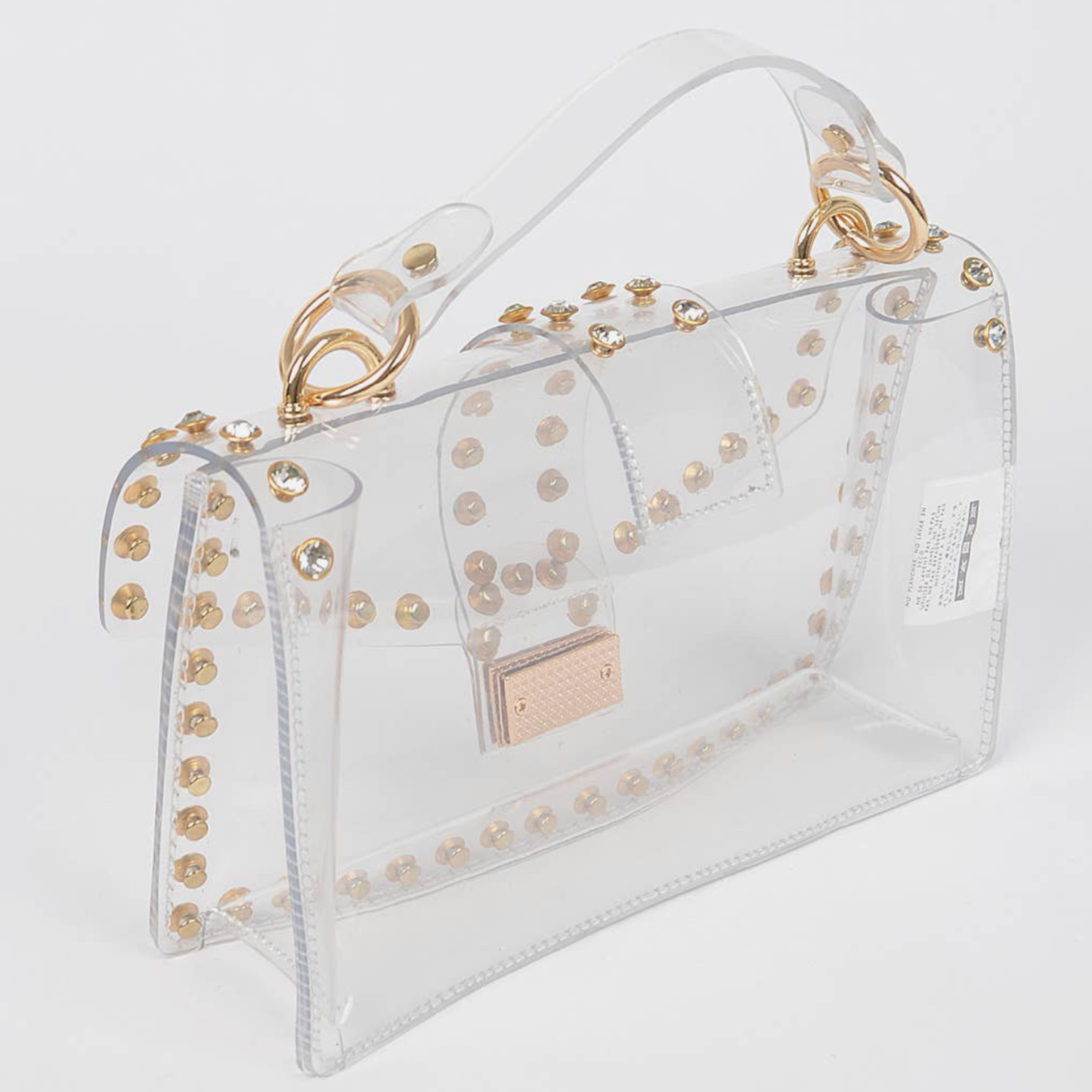 Clear Stadium Bag - Rhinestone
