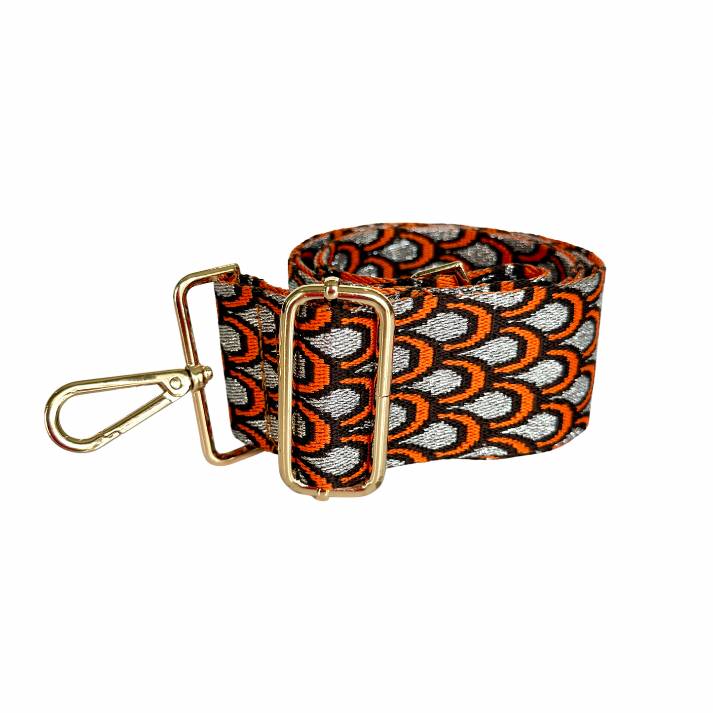 Orange Shell Canvas Strap