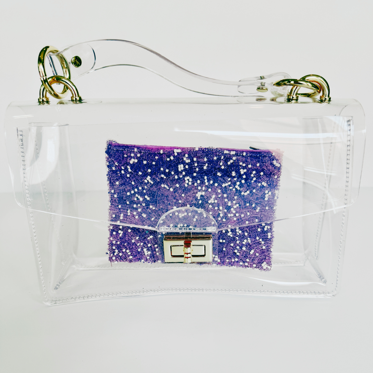 Purple Beaded Insert