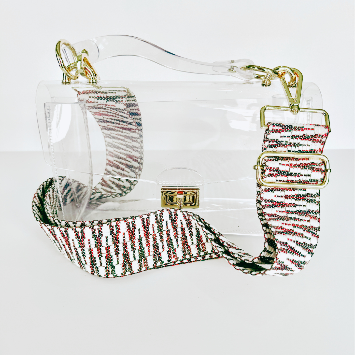 Maroon Pattern Canvas Strap
