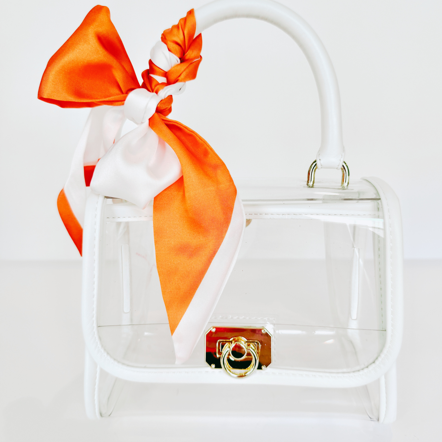 Orange & White Twilly