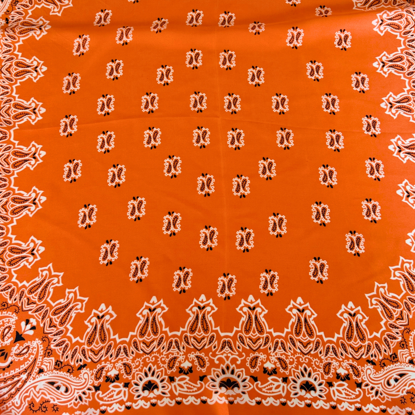 Orange Bandana Scarf